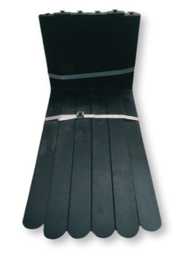 Forklift tynes and forks, showcasing multiple tynes arranged in a fan-like structure, designed for lifting and transporting materials, emphasizing durability and compatibility for various forklift models.