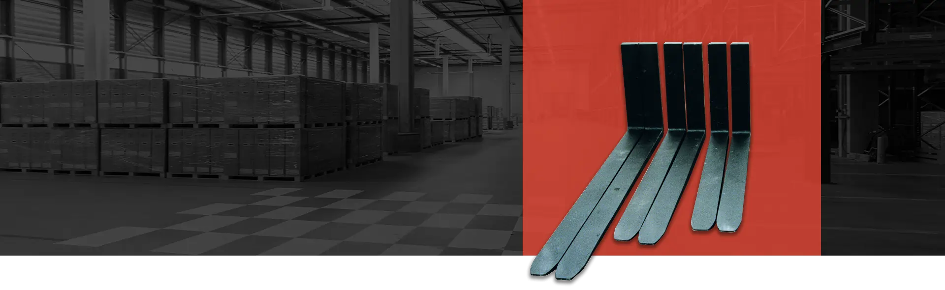 Lift equipment components displayed in a warehouse setting, emphasizing high-quality worksite solutions from Mandarin Imports & Exports.